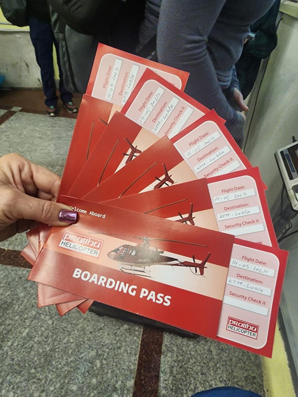 Boarding Pass Everest Base Camp in a Helicopter