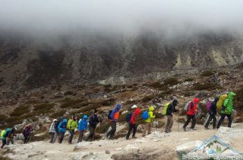 Everest base camp in July