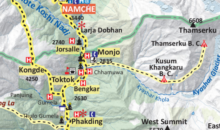 Everest Base Camp Trek Map