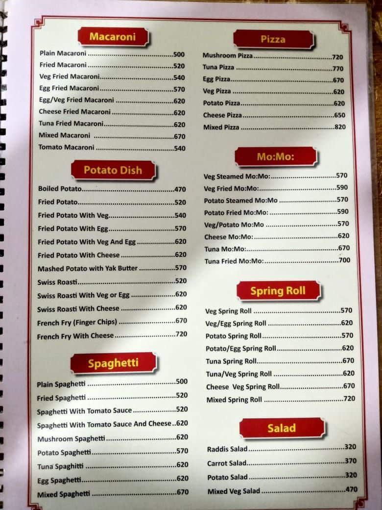 Manaslu Trek Food food available in manaslu nepal