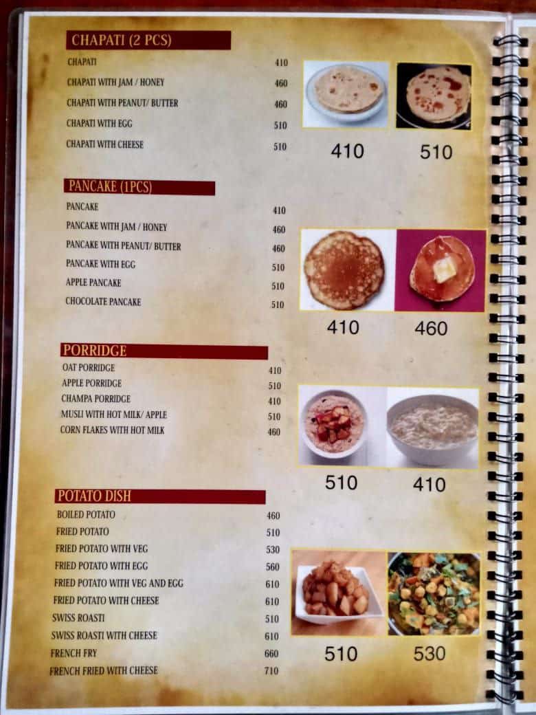 Manaslu Trek Food food menu nepal manaslu