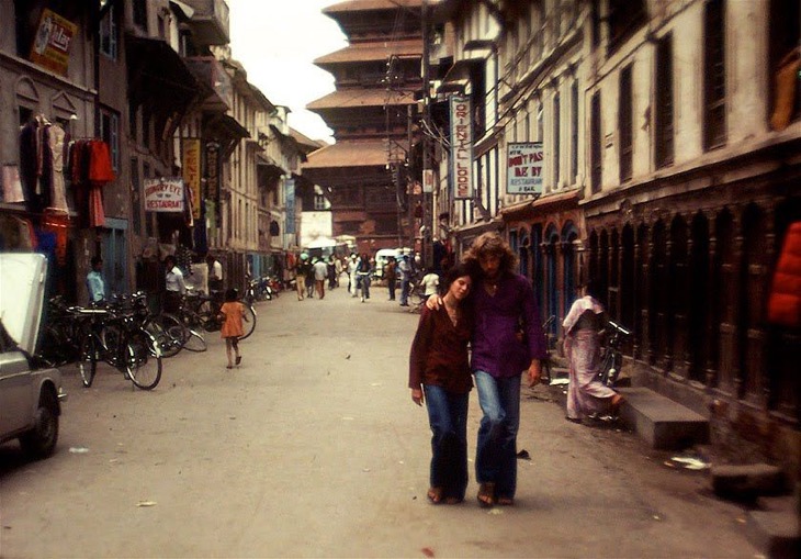 Where to Stay in Kathmandu? Tourist Walking on the Freak street