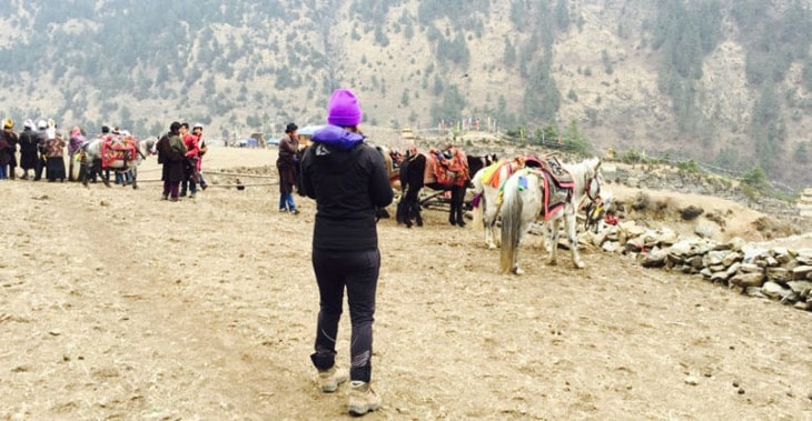 Manaslu Trek Report March 2016 horse race nino