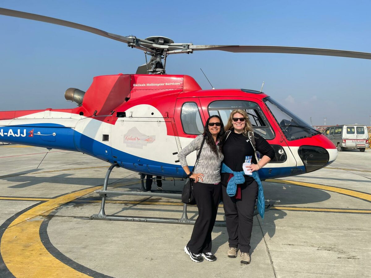 Inside Kathmandu Airport in a Heli 1