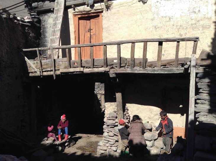 If You Cannot Make To Tibet Go To Mustang Kagbeni Local kids enjoying the warm sunshine | Winter vacation in January