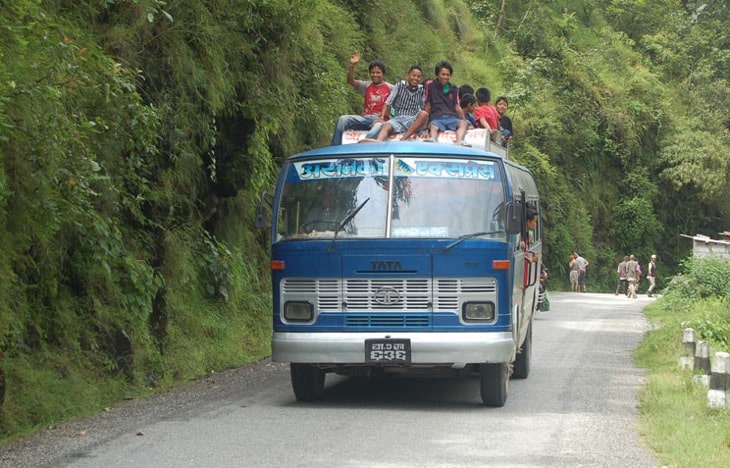How to go from Kathmandu to Pokhara kathmandu pokhara local bus