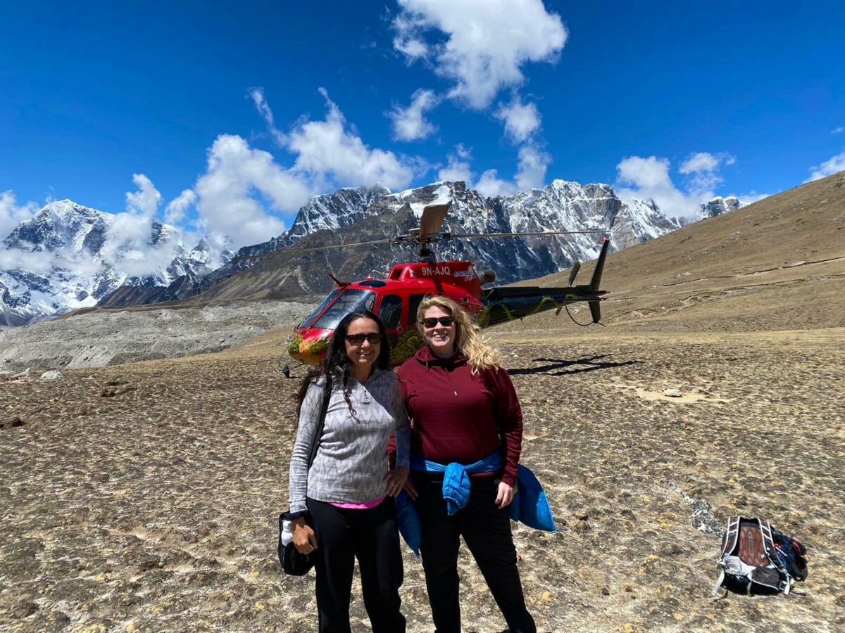Everest Base Camp Helicopter Tour landing at Kalapathar in Helicopter