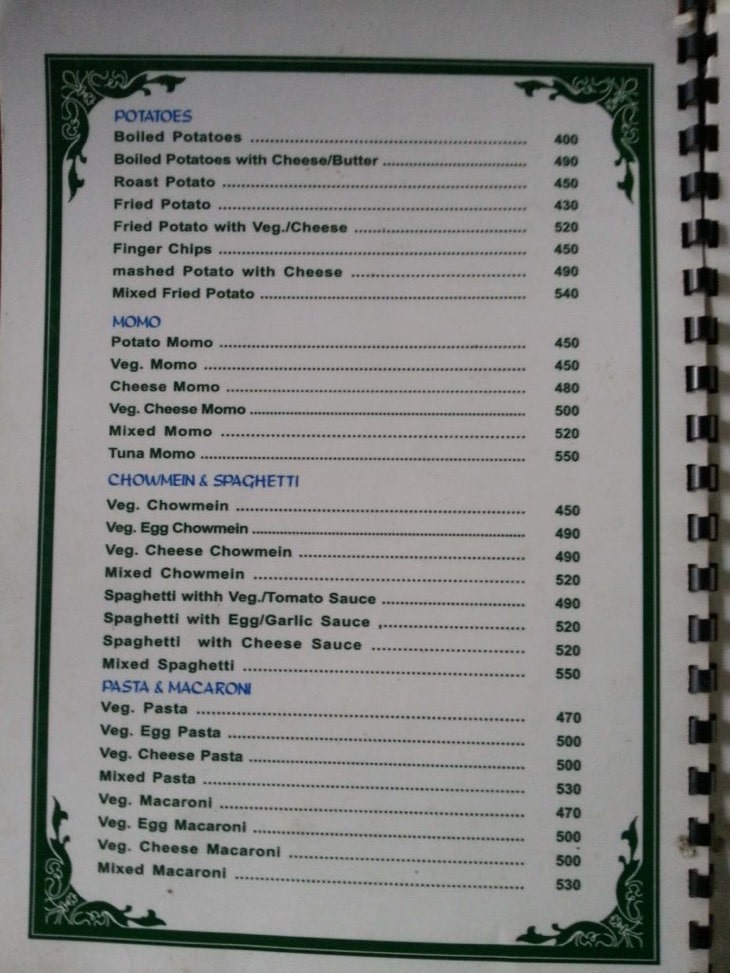 What Kind of Food Is Available During the Langtang Trek? Langtang lunch food menu