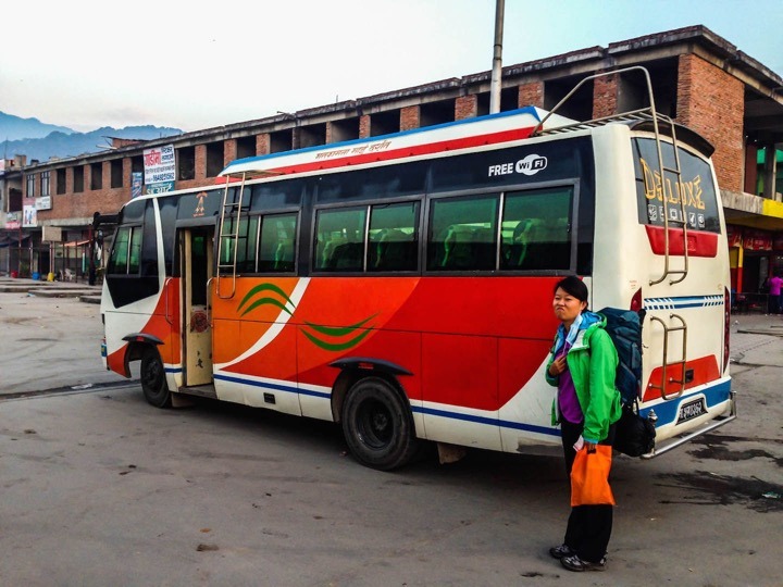 Annapurna Circuit 10 days Itinerary Local bus kathmandu to Besisahar