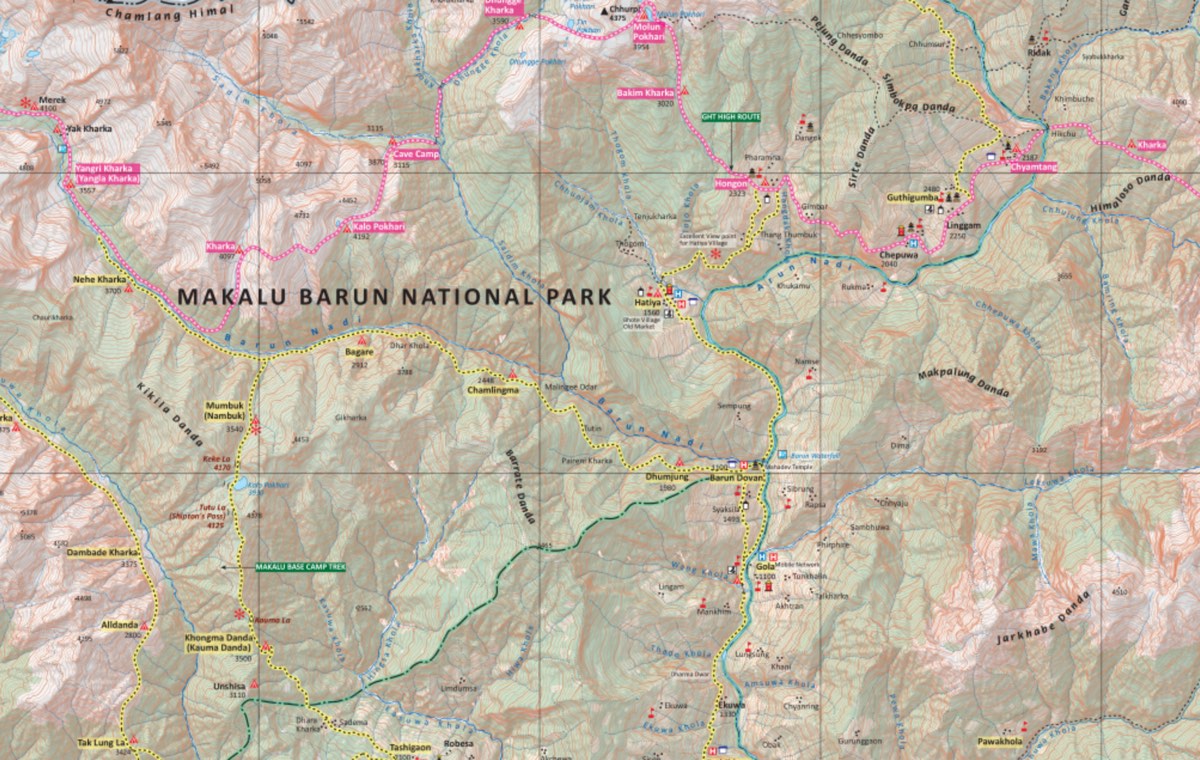 Makalu Base Camp Trek makalu region trek map
