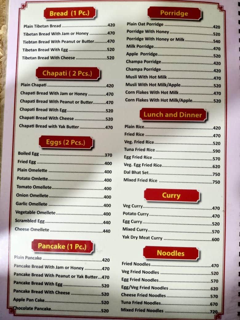Manaslu Trek Food Manaslu food in Nepal