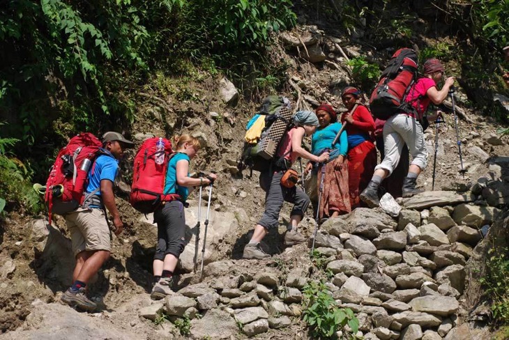 Manaslu Circuit Trek After Earthquake In Nepal Soti-Khola-to-Macha-Khola-after-earthquake