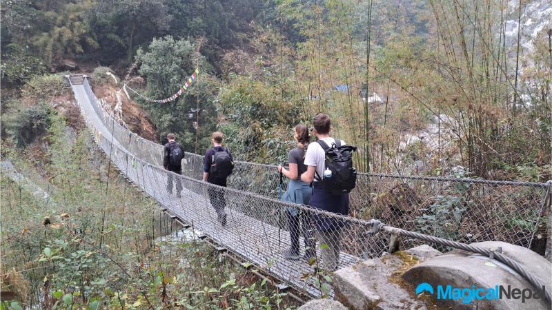 Langtang Valley Trek Suspension bridge langtang
