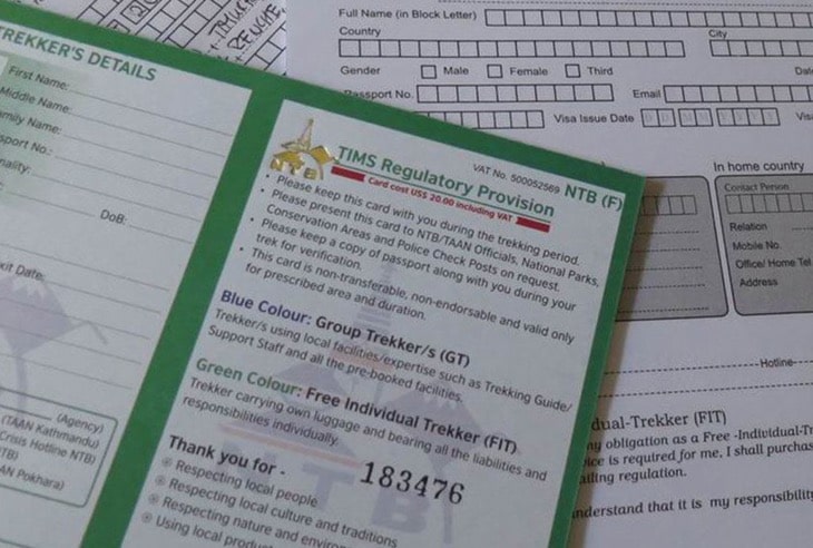 Permits Required for the Ghorepani Poon Hill Trek TIMS Card