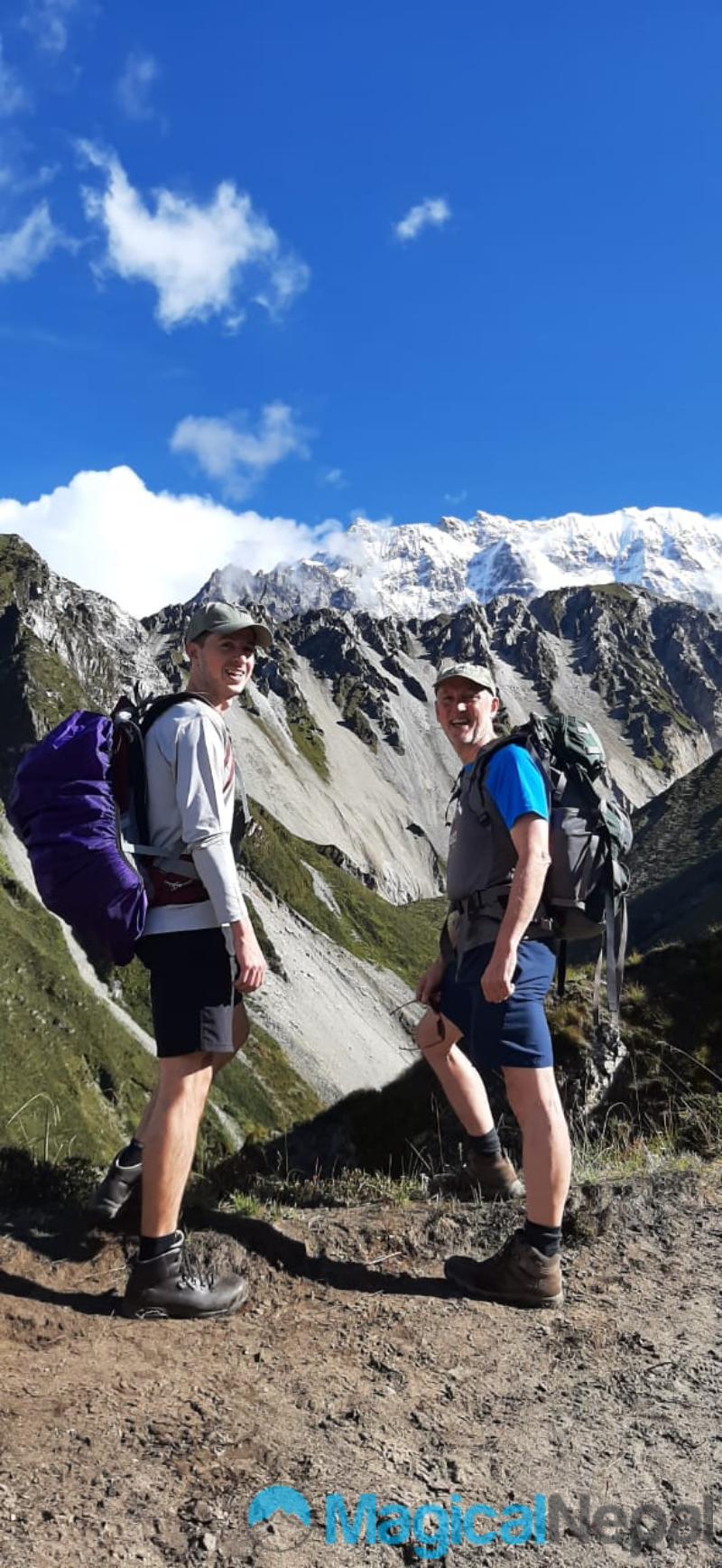Langtang Valley Trek on the way to Tserko Ri