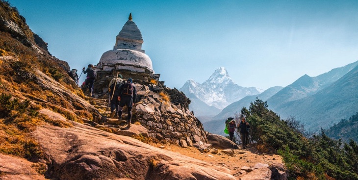 Everest Base Camp Trek Way to Pangboche Everest base camp trek